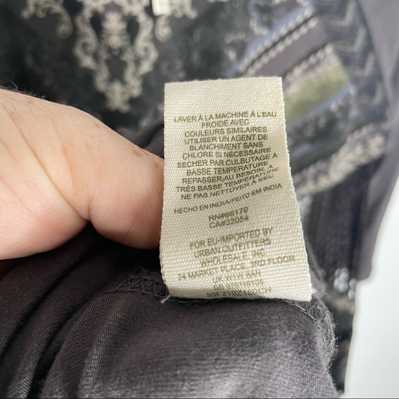 Free People Out Of Africa 3/4 Sleeve Body con Mini Dress - Picture 4 of 9